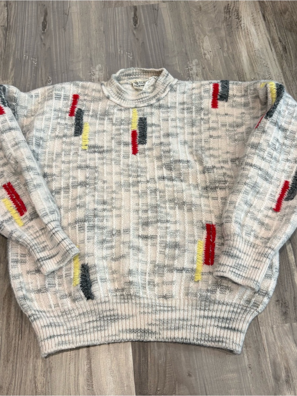 Vtg Belvedere Knitwear Wool/ Alpaca Italian Knit Sweater SZ XL
